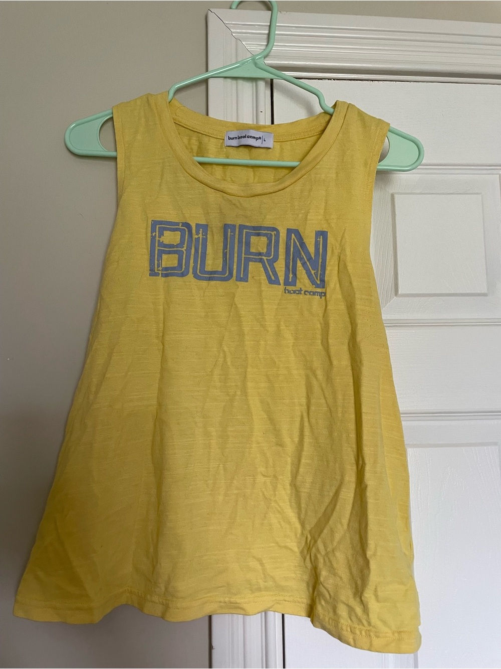 Burn Boot Camp Women’s Yellow Graphic Tank Top - BURN
